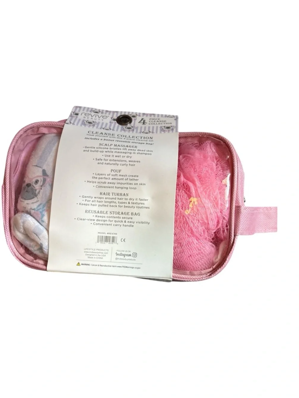 4-Piece Bath Set  - Pink NWT